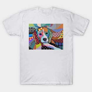 Multicolor Beagle Dog 161 T-Shirt